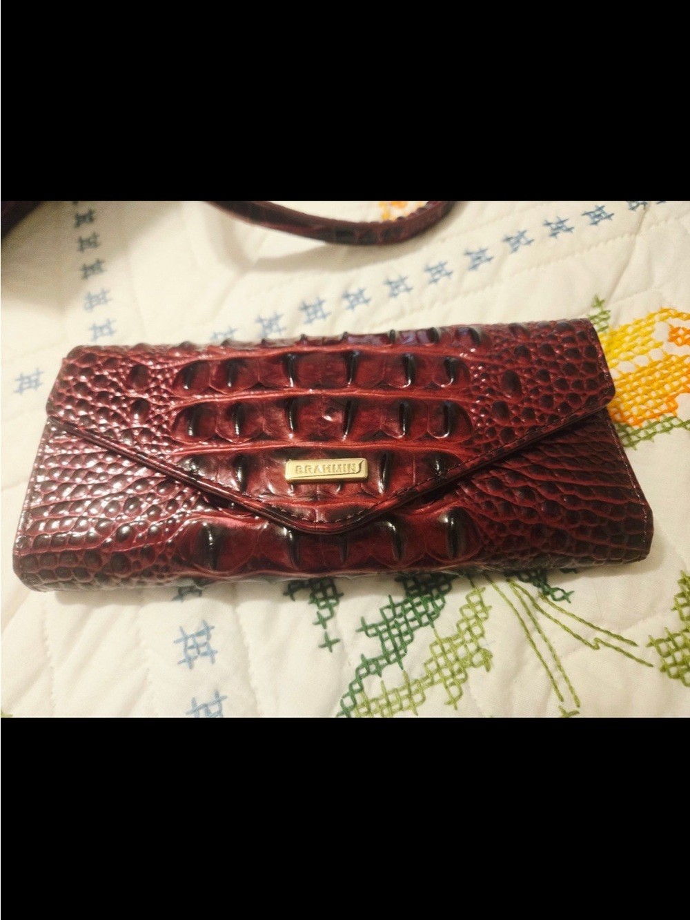Brahmin sophie cherry lacquer and Veronica wallet - Picture 2 of 8